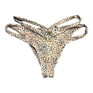 SAME Los Angeles Brown Strappy Bikini Swim Bottoms XL